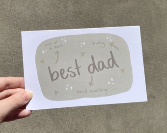 Best Dad Card: Father's Day Card, Birthday Card, Birthday Card For Dad, Happy Birthday Card, Birthday Cards, Happy Fathers Day, Fathers Day
