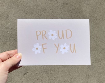 Proud Of You Card: Happy For You Card, Congratulations Card, Graduation Card, Birthday Card, Birthday Cards, Congratulations Card