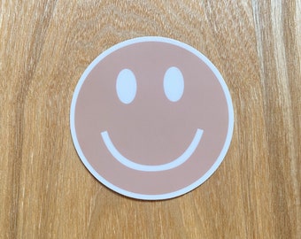 Smiley Face Sticker | Smile Sticker | Durable Vinyl | Die-Cut Vinyl Sticker | Weatherproof Sticker | Laptop Sticker | Hydroflask Sticker