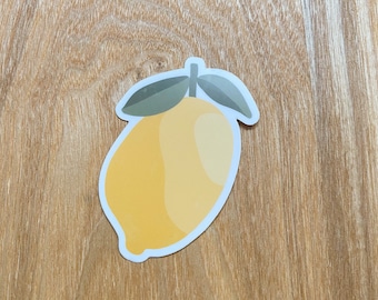 Lemon Sticker | Lemon Tree Sticker | Durable Vinyl | Die-Cut Vinyl Sticker | Weatherproof Sticker | Laptop Sticker | Hydroflask Sticker