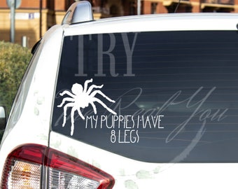 Tarantula Decal | Spider Lover Decal | Spider | Pet Parent Decal | Tarantula Puppy Decal