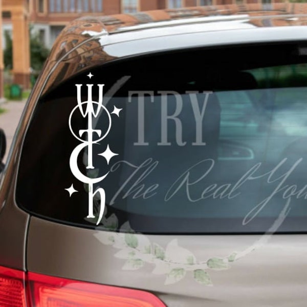 Witchy Decal, Wiccan, Pagan, Car Decal, Witchy, Religious Decal, Window Sticker