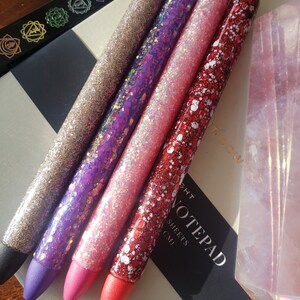Penna glitterata personalizzata / Set penne per San Valentino /