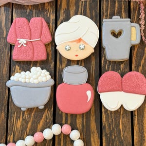 Spa cookie set - set of 6 sugar cookies