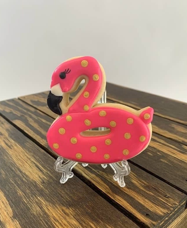 Flamingo Cookies / Set of 6 Etsy