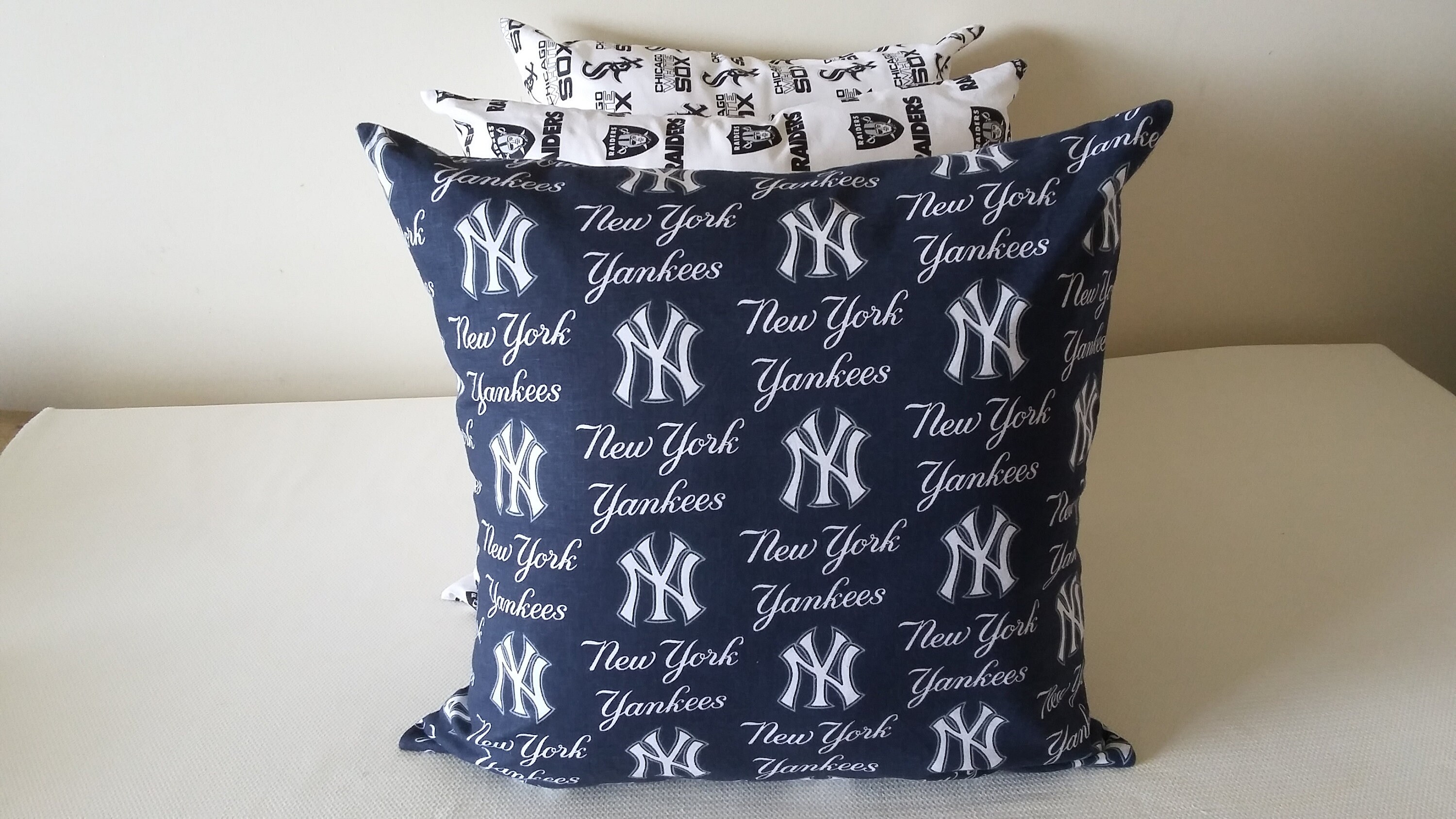 MLB New York Yankees Pillow Cover 19x19 100Cotton Pillow Etsy