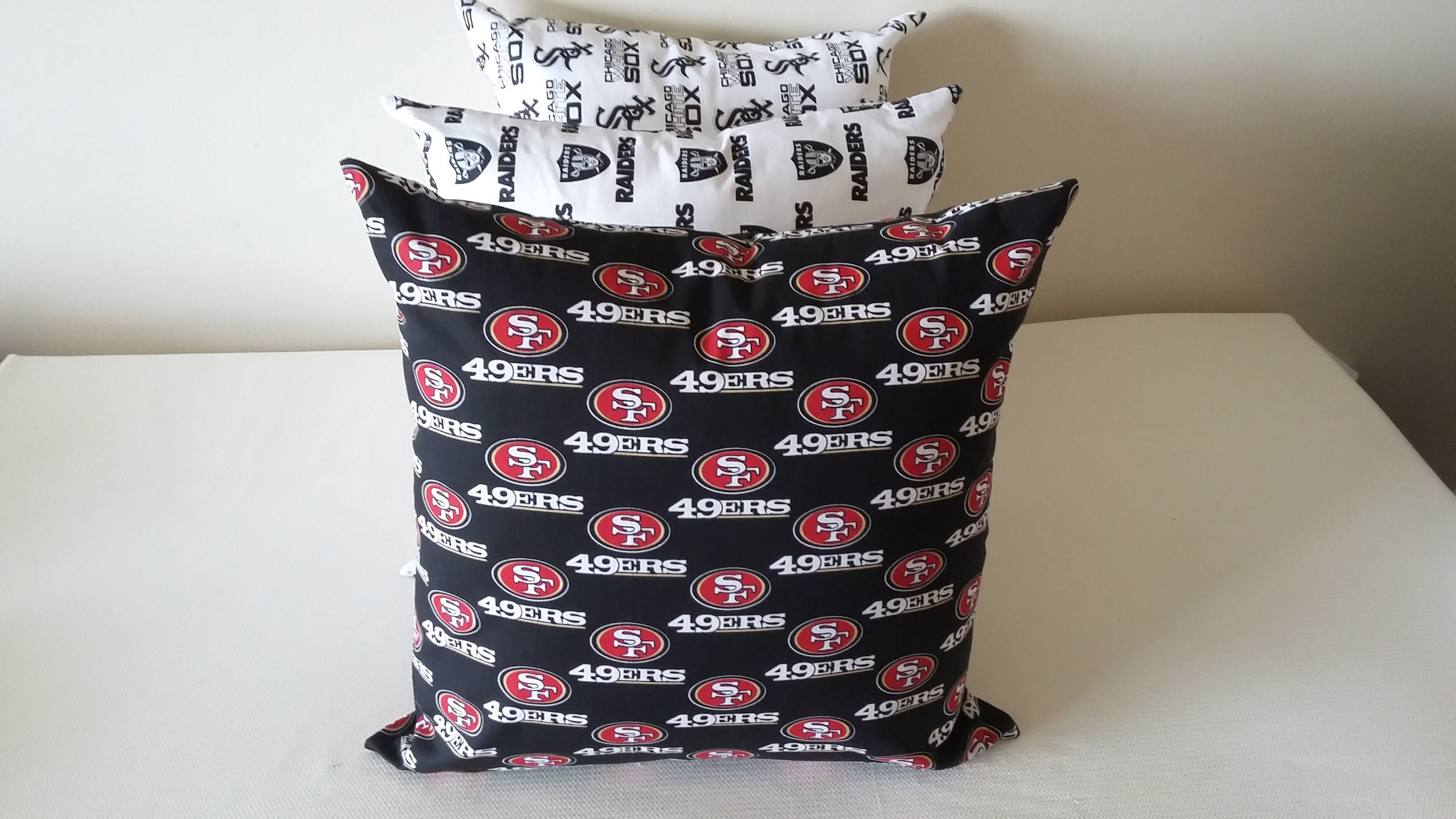 NFL SF 49ERS Pillow Cover 19x19 100Cotton Pillow Inserts Etsy