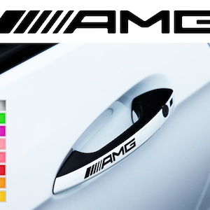 x2 for mercedes-benz amg handle car sticker racing stripe adhesive decal