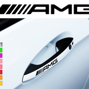 x2 for mercedes-benz amg handle car sticker racing stripe adhesive decal