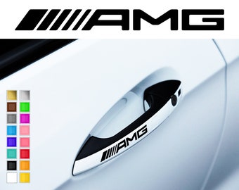 x2 for mercedes-benz amg handle car sticker racing stripe adhesive decal