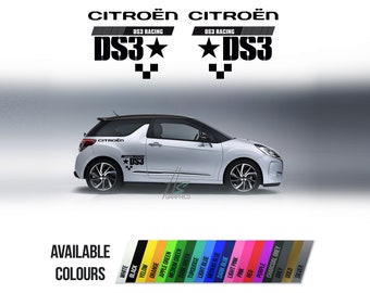 シトロエン DS3 用ステッカー x2 粘着デカール サイドビニール