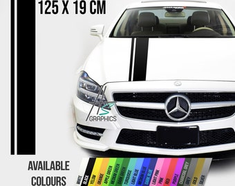 Universal car racing bonnet stripes, stripes for hood, racing decoration decals, adhesive vinyl graphics