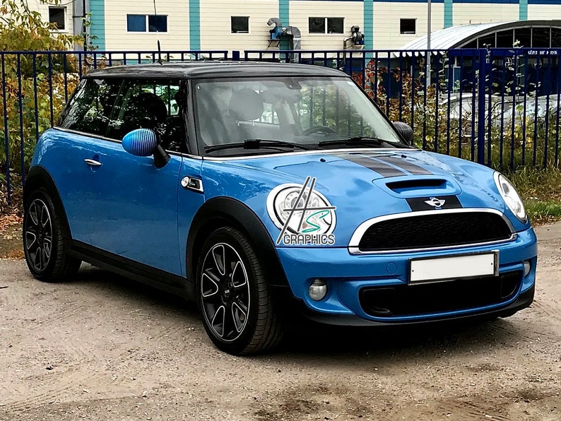 Mini Cooper Bonnet Stripes, Plain Stripes for Hood, Racing Decoration ...