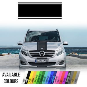 Bonnet stripe for Vito Mercedes Benz, Vinyl decal sticker, racing
