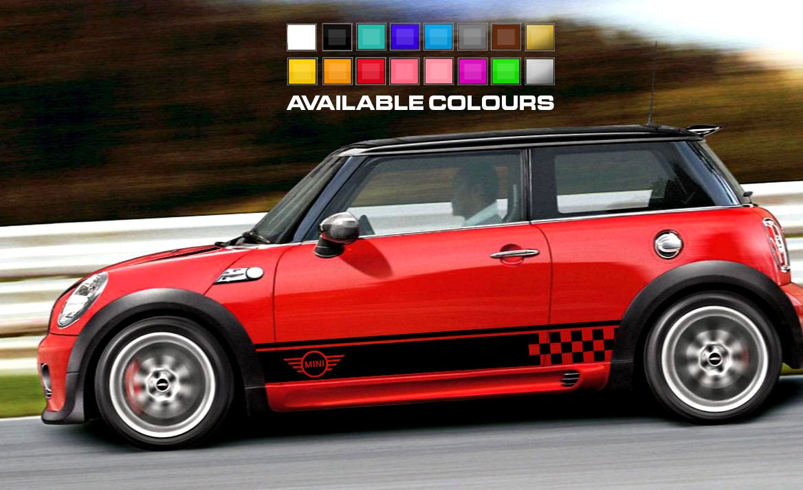 Mini cooper sale side stripes