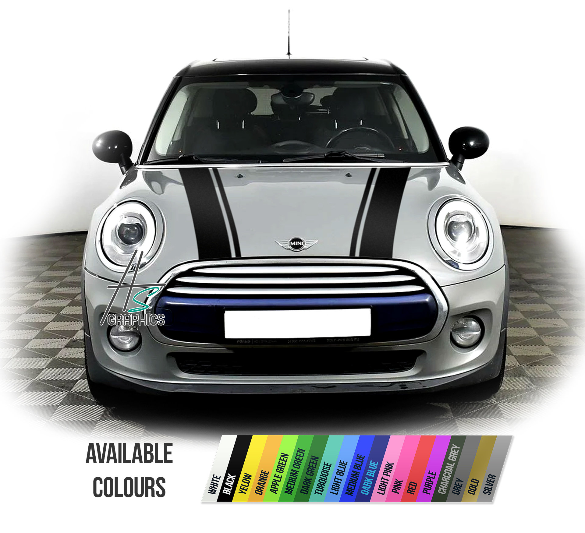 autocollants Coffre de la mini cooper MINI COOPER kit de bandes adhésives  CAPOT ARRIÈRE de la