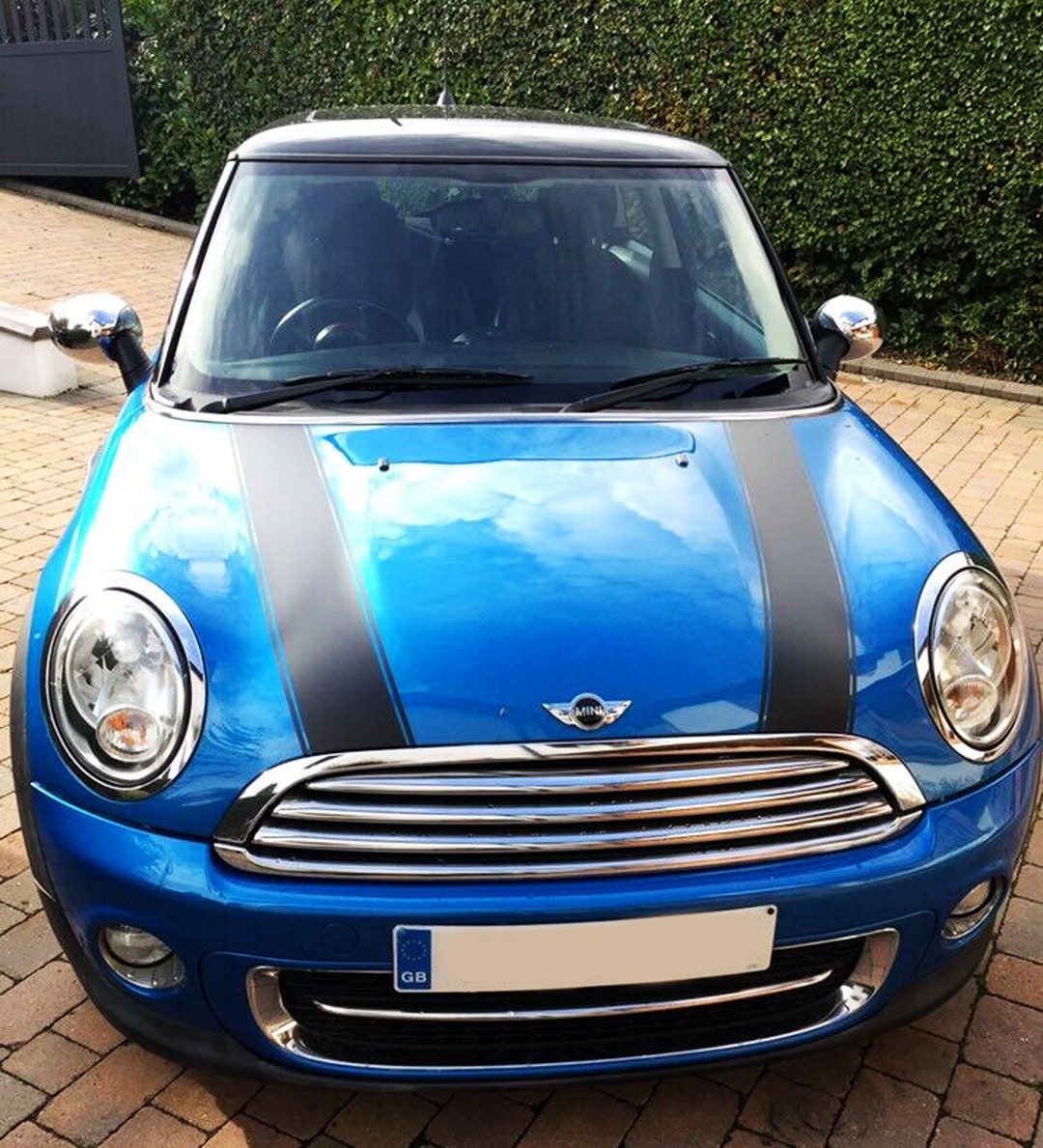 Mini Cooper Stripes, Stripes for Hood, Racing Decoration Decals, Adhesive Vinyl Graphics