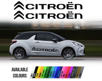 Buy X2 Stickers for Citroen Adhesive Decal DS3 Side Vinyl Sticker