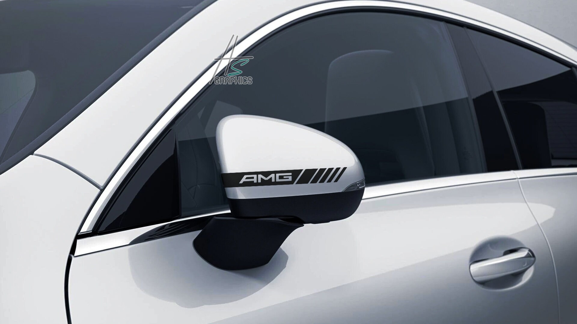 X2 für mercedes-benz benz spiegel rückspiegel auto aufkleber racing stripe  kleben aufkleber - .de