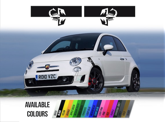 Sticker for Fiat Abarth, Scorpion Windshield Decal, Adhesive Vinyl Sticker  