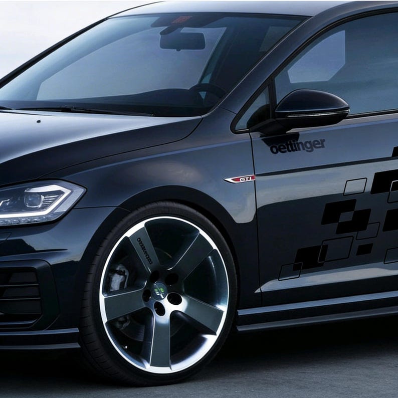 Car Side Stickers Door Vinyl Decals Sport Racing Styling Universal Car ...