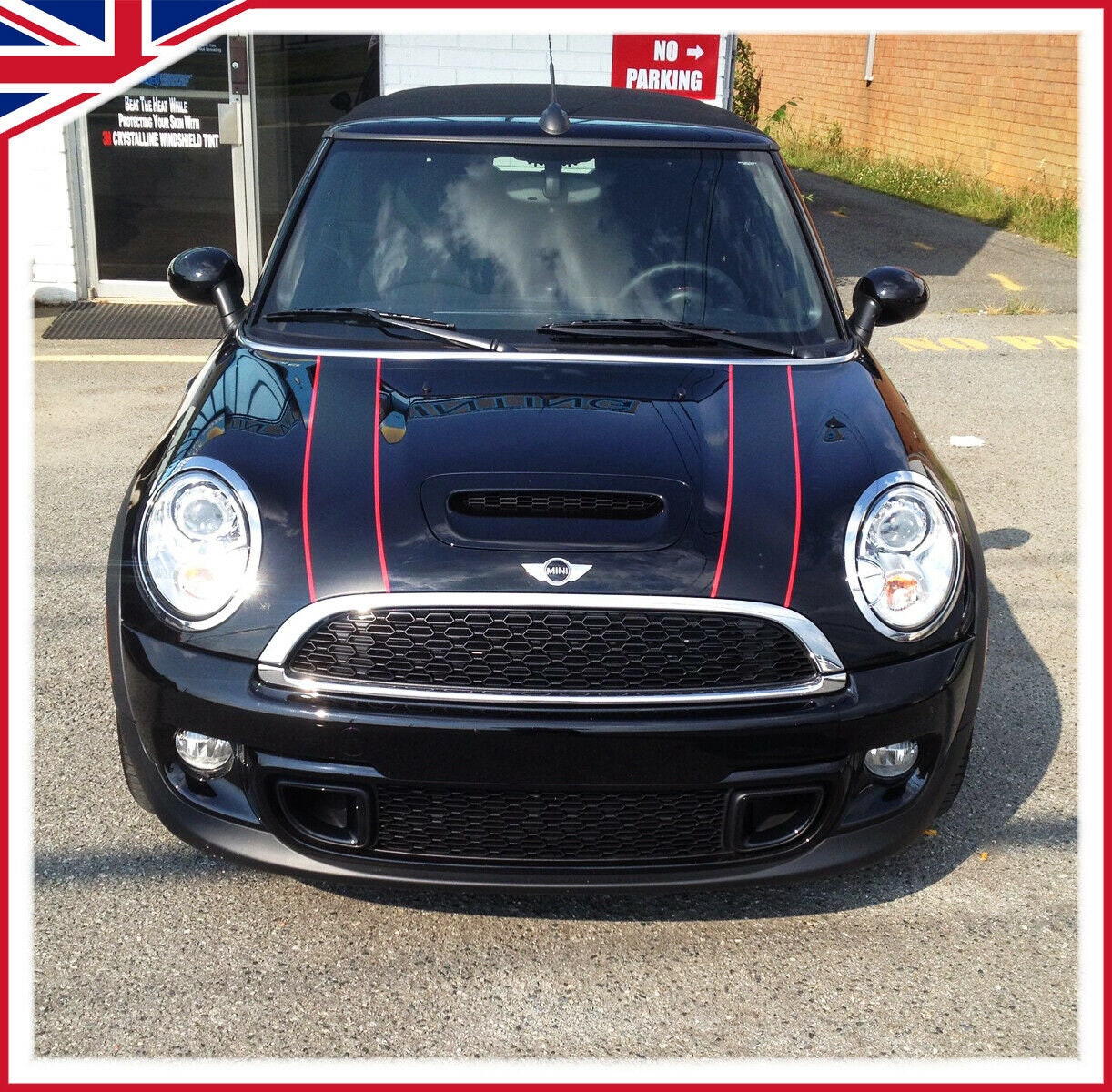 Mini Cooper Bonnet Stripes, Stripes for Hood, Racing Decoration Decals ...