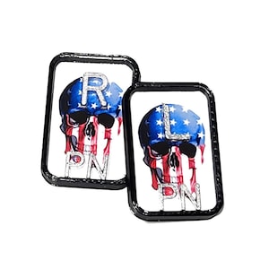 American Flag X-Ray Marker- Patriotic Xray Markers with Initials -American Skull Xray Marker - Radiology Gift - Rad Tech Gift