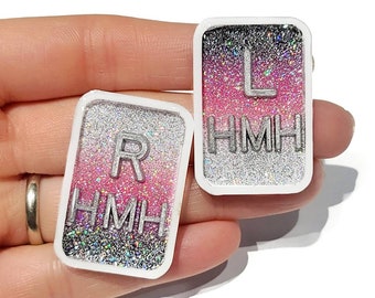 Ombre Glitter X-ray Markers - Rad Tech Gift - Ombre X-Ray Markers - X-Ray Marker - Xray Markers with Initials - Sparkle XRay Marker