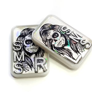 Sugar Skull Girl X-ray Markers - Rad Tech Gift - Sugar Skull X-Ray Markers - X-Ray Marker - Xray Markers with Initials - Glitter XRay Marker