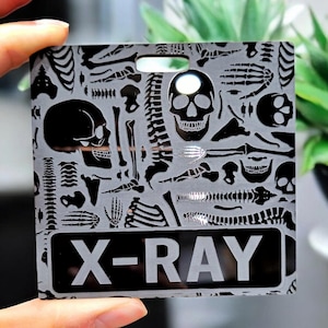 Xray Badge Buddy - Radiology Badge Buddy - Xray Marker Parker - Anatomy  Badge - Ortho Badge - Human Bones Badge - Nurse Badge - RN Badge