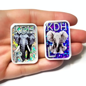 Elephant Xray Marker Set - Xray Markers with Initials - Radiology Markers - Xray Tech Gift - Xray Marker Elephant - Radiology Markers