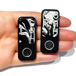 Black and White Marble BB Xray Markers - Positioning Beads Xray Markers  - Xray Marker Set - BB Xray Markers with initials