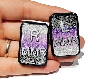 Purple Glitter Ombre X-ray Markers - Rad Tech Gift - Purple Ombre X-Ray Markers - Glitter X-Ray Marker Set - Xray Markers with Initials
