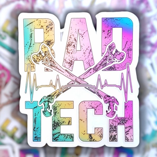 Rad Tech Clear Sticker Xray Sticker Ekg Sticker Tumbler Etsy