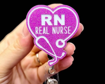 Real Nurse Badge Reel - South Florida Nurse Badge Reel - Funny Badge - ICU Nurse Badge - Nurse Gift - Humor Badge - Badge Reel Nurse Funny