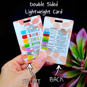 Blood Draw Order Badge Buddy - Phlebotomy Badge Buddy - Blood Draw Order Cheat Sheet - Phlebotomy Badge Reel - Gift for Phlebotomist - Lab