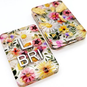 Gold Foil Faux Pressed Flowers Xray Markers - Floral X-Ray Markers - Radiology Marker Set - Gift for X-Ray Tech - Radiology Gift, Xray Tech
