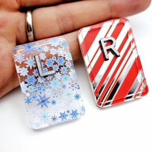 Christmas Xray Markers - Candy Cane X-Ray Markers - Christmas Markers - Snowflake Xray Marker, Winter Xray Marker, Xray Markers with Initial