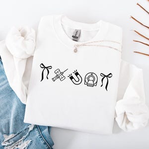 MRI Tech Sweatshirt - Mri Crewneck - Embroidered Sweatshirt - Radiology Sweatshirt - Gift for MRI Tech - Radiology Gift - Rad Tech Week Gift