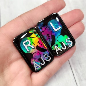 Bright Iridescsnt Pelvis X-Ray Marker- Ortho Xray Markers with Initials - Rainbow Xray Marker - Radiology Gift - Rad Tech Gift - Xray Gift