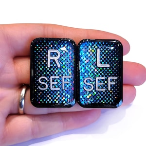 Horizontal Gradient X-ray Markers - Rad Tech Gift - Unique X-Ray Markers - X-Ray Markers - Xray Markers with Initials - Glitter X-Ray Marker