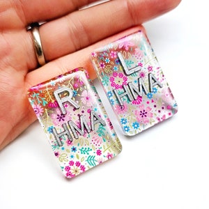 Clear Floral Xray Markers - Spring Flowers X-Ray Markers - Radiology Marker Set - Gift for X-Ray Tech - Radiology Gift, Xray Tech