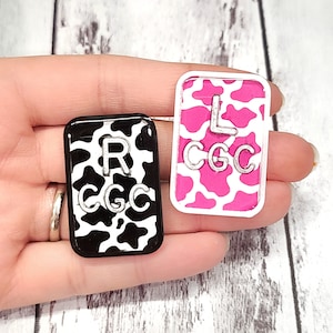 Pink Cow X-Ray Markers - Cow Print Xray Markers with Initials - Animal Print X-Ray - Radiology Marker - Rad Tech Gift - Xray Marker Set