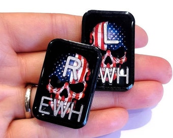 American Flag X-Ray Marker- Patriotic Xray Markers with Initials -American Skull Xray Marker - Xray Markers for Men - Rad Tech Week Gift