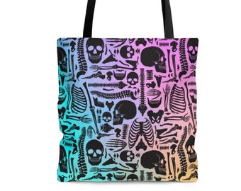 Ombre Anatomy Tote Bag - Xray Bag - Xray Tote Bag - Xray Tech Gift - Rad Tech Week Gift - Radiology Work Bag - Nurse Work Bag - Nurse Gift