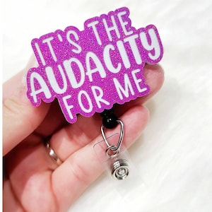 Funny Nurse Badge Reel - Radiology Badge Reel - Funny Badge Reel - Audacity Badge - Cna Badge, RN Badge - Retractable Badge Reel, Xray Badge