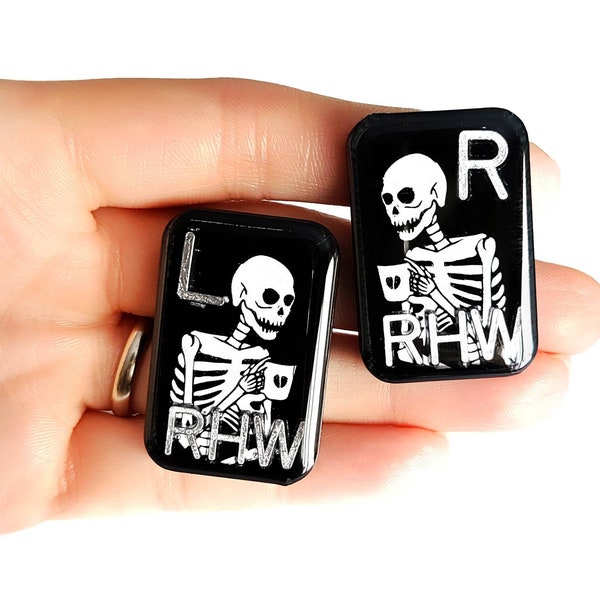Coffee Skeleton X-Ray Marker Set - CoffeeXray Markers with Initials - Funny Xray Markers - Bones Xray Markers - Xray Tech Gift