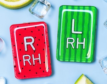 Watermelon X-Ray Marker Set with Initials - Summer Xray Markers - Student Xray Markers, Radiology Marker Set, Fruit Xray Markers