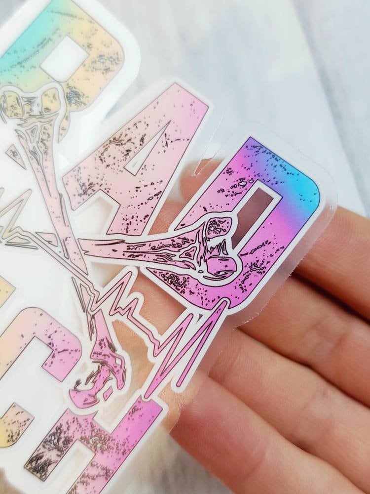 Rad Tech Clear Sticker - Xray Sticker - Ekg Sticker - Tumbler Sticker ...