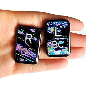 Oil Spill X-Ray Markers - Fun Xray Markers with Initials - Abstract X-Ray Marker - Radiology Markers - Rad Tech Gift